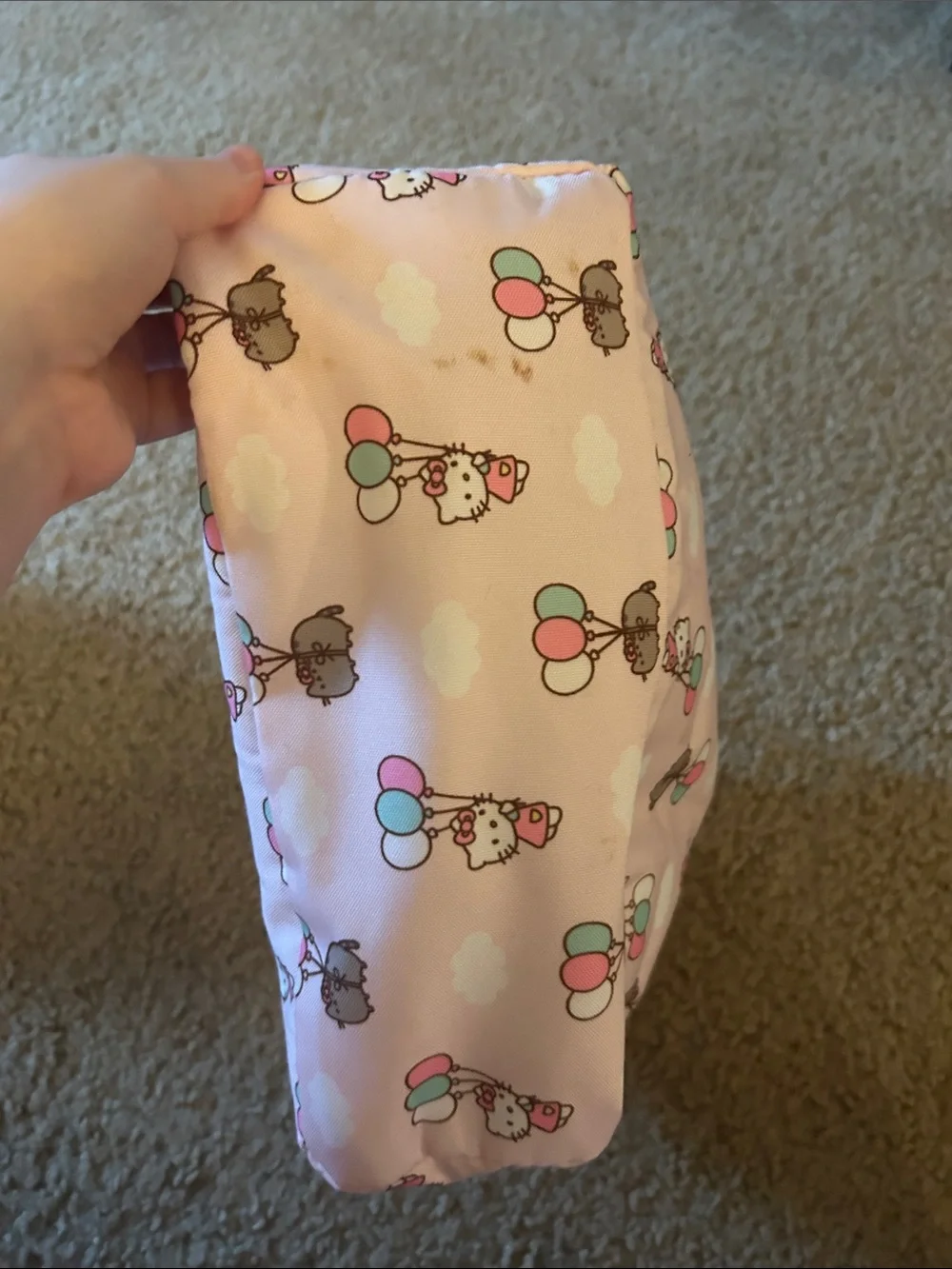 Hello Kitty and Pusheen Pink Kids Tote Bag with Balloon Print